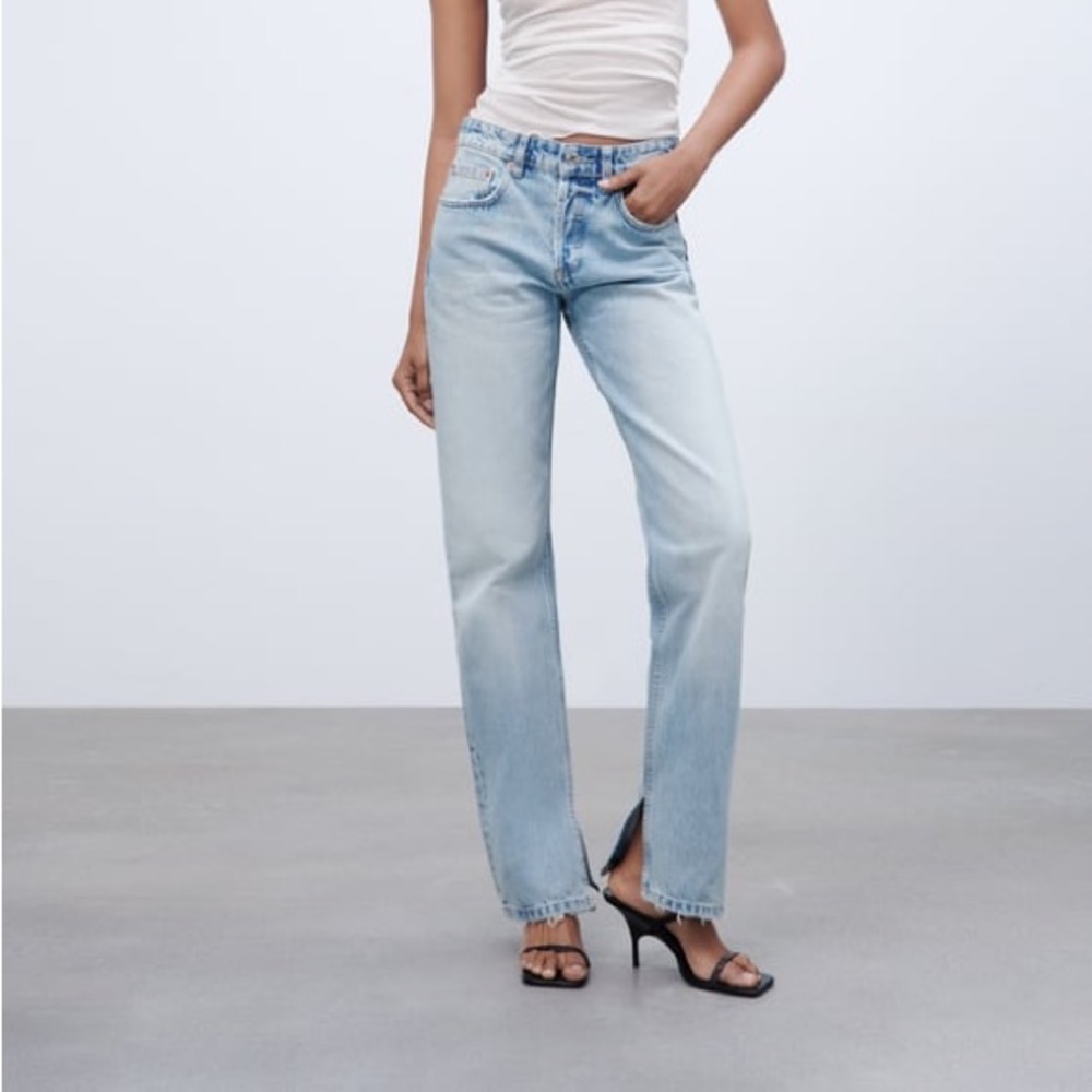 zara straight leg jeans NWOT
